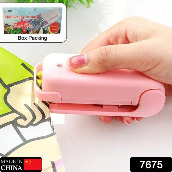Mini Plastic Bag Sealer – Portable Heat Sealing Machine, Battery Operated (1 Pc / Mix Design) - Image 2