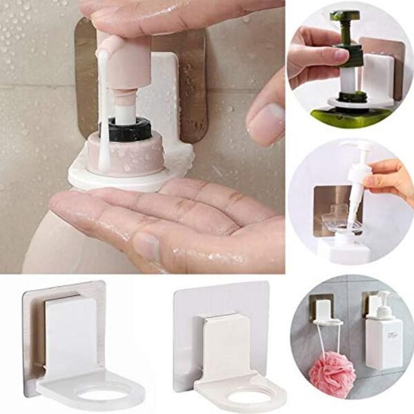 Wall-Mounted Adhesive Hook for Shampoo & Soap, Strong Hold (1pc) - Image 5