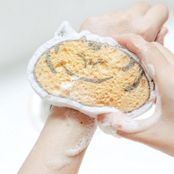 Cartoon Wood Pulp Sponge for Dishwashing  Absorbent Cleaning Pad - Image 6