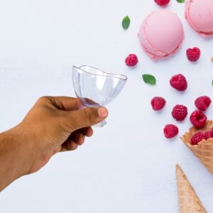 MODERN STYLE DESSERT & ICE CREAM BOWL PLASTIC 6PCS FOR HOME ,OFFICE,PARTY