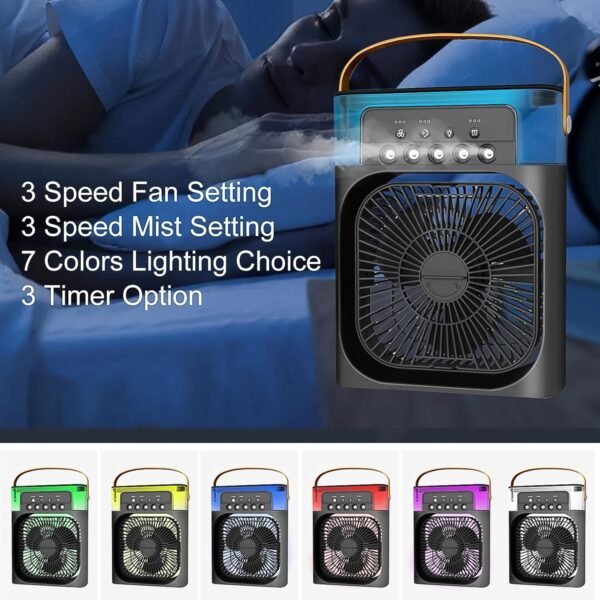 Portable Air Conditioner Fan - Personal Desk Cooling Fan (Battery Not Included) - Image 4