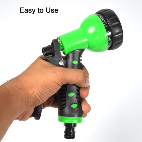 Hose Nozzle Garden Hose Nozzle Hose Spray Nozzle with 8 Adjustable Patterns Front Trigger Hose Sprayer Heavy Duty Metal Water Hose Nozzle for Cleaning, Watering, Washing, Bathing - Image 6