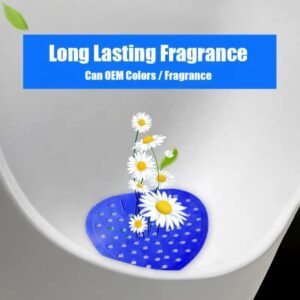 URINAL SCREEN DEODORIZER, SCENTED URINAL SCREEN LASTING FRAGRANCE SILICONE CLEAN DESCALING ( 1 pc )