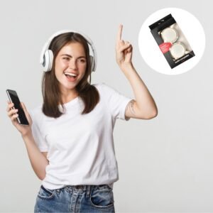 Foldable DJ Style Wired Headphones with Mic