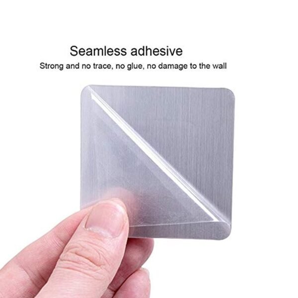 Wall-Mounted Adhesive Hook for Shampoo & Soap, Strong Hold (1pc) - Image 6