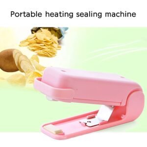 Mini Plastic Bag Sealer – Portable Heat Sealing Machine, Battery Operated (1 Pc / Mix Design)