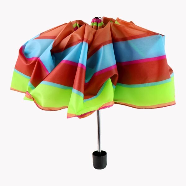 3-Fold Sun & Rain Protective Solid Foldable Umbrella, (1 Pc / Mix Design) - Image 5