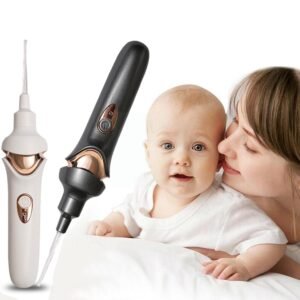 EAR SUCTION DEVICE, PORTABLE COMFORTABLE EFFICIENT AUTOMATIC ELECTRIC VACUUM SOFT EAR PICK EAR CLEANER EASY EARWAX REMOVER SOFT PREVENT EAR-PICK CLEAN TOOLS SET FOR ADULTS KIDS