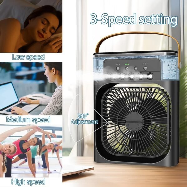 Portable Air Conditioner Fan - Personal Desk Cooling Fan (Battery Not Included) - Image 3