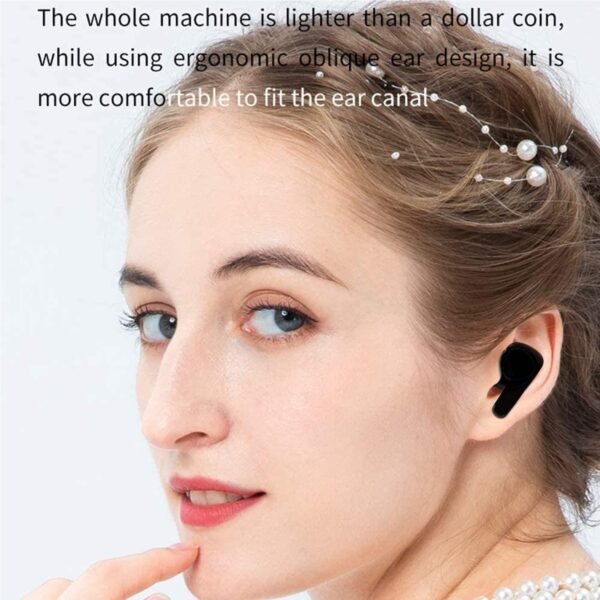 M12 Max Wireless Earbuds, Black Touch Control Bluetooth - Image 6