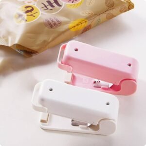Mini Plastic Bag Sealer – Portable Heat Sealing Machine, Battery Operated (1 Pc / Mix Design)