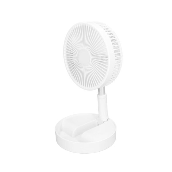 TELESCOPIC ELECTRIC DESKTOP FAN, HEIGHT ADJUSTABLE, FOLDABLE & PORTABLE FOR TRAVEL/CARRY | SILENT TABLE TOP PERSONAL FAN FOR BEDSIDE, OFFICE TABLE (Battery Not Include) - Image 2