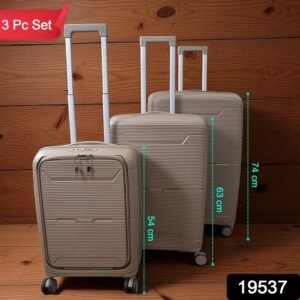 Hard-Shell Trolley Luggage Bag (Set of 3-pice / Mix Color)