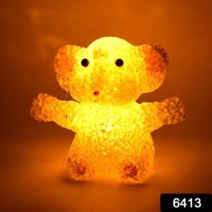 Cartoon Shape Crystal LED Night Light Lamp – Cute Glowing Animal Decorative Light (1 Pc)