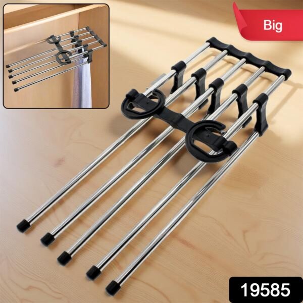 Adjustable Big Trouser Pants Hanger Organizer - Image 2