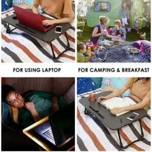 Compact Laptop Lapdesk with Tablet Slot