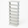 8-Layer Foldable Shoe Rack for Entryway - Heavy Duty Plastic Shoe Organizer