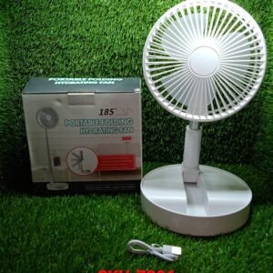 TELESCOPIC ELECTRIC DESKTOP FAN, HEIGHT ADJUSTABLE, FOLDABLE & PORTABLE FOR TRAVEL/CARRY | SILENT TABLE TOP PERSONAL FAN FOR BEDSIDE, OFFICE TABLE (Battery Not Include)