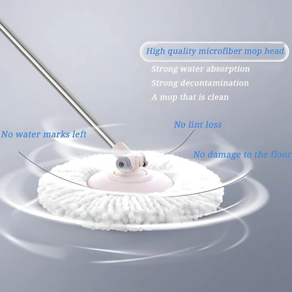 Microfiber Spin Mop Refill Head 360° Rotating Mop (1 Pc) - Image 6