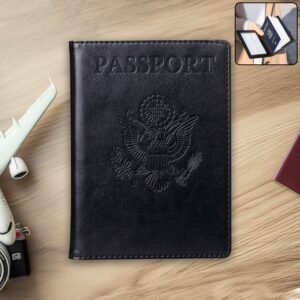 Premium Leatherette Passport Holder Cover (1 Pc)