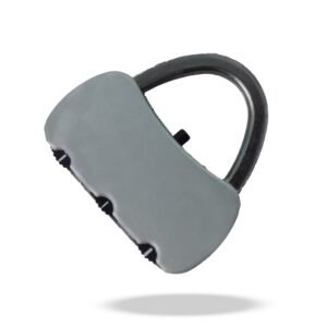 3-Digit Resettable Combination Round Padlock for Luggage (Big, Multicolor)