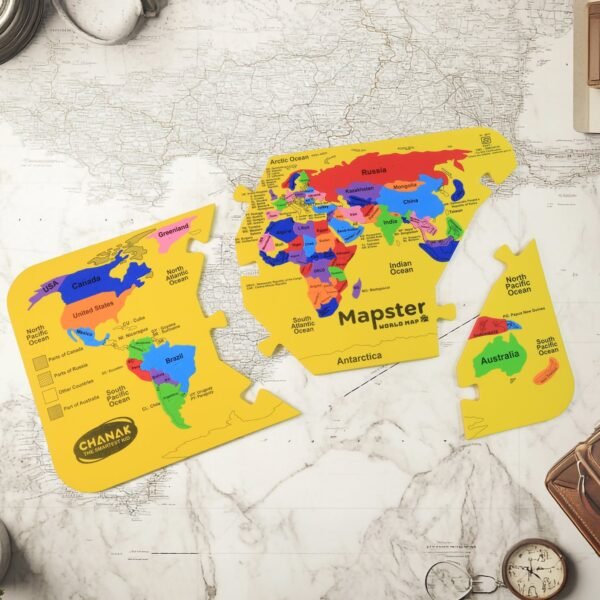 Aditi Mapster World Map EVA Foam Puzzle Set - Image 3