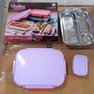 Kids’ School Lunch Box with Steel Plate