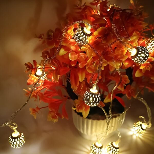 Decorative Metal Ball LED String Light (3 Meter ) - Image 7
