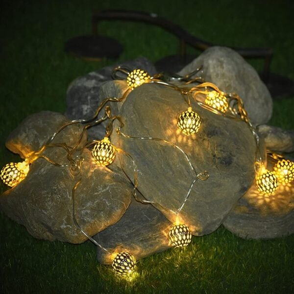 Decorative Metal Ball LED String Light (3 Meter ) - Image 8