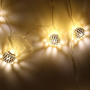 Decorative Metal Ball LED String Light (3 Meter )