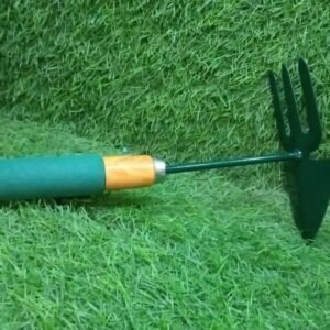 2 IN 1 DOUBLE HAND HOE GARDENING TOOL WITH WOODEN HANDLE