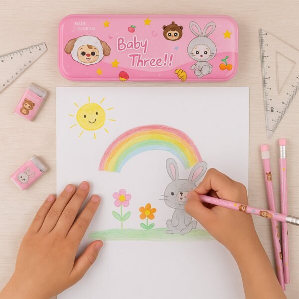 Cartoon Stationery Gift Set for Kids (14 Pc) - Image 6
