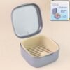 Oblivion Teeth Storage Box with Lid and Inner Tray, DENTURE CASE (1 Pc)