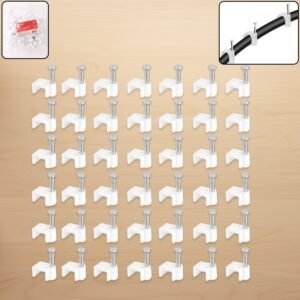 Nail Cable Clips for Wire Management (10mm & 50 Pc)
