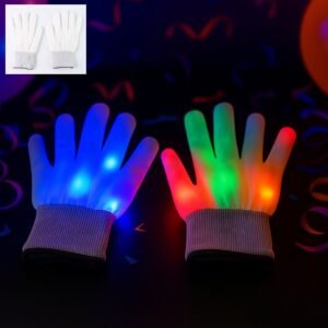 Dynamic Multi-Color Led Light-Up Glow Gloves (1 Pair)