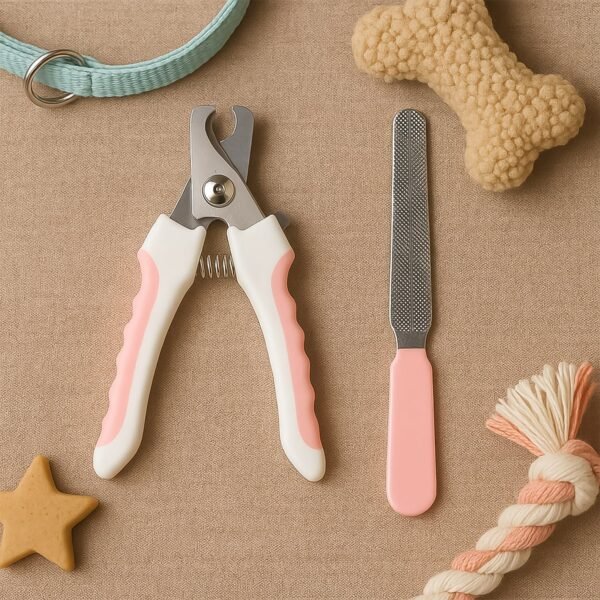 Pet Nail Clipper and Nail File Grooming Kit for Dogs and Cats (Mix Color / 2 Pc) - Image 7