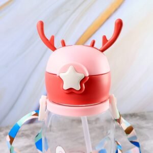 Cute Cartoon Water Bottle Approx 450ML (1 Pc)