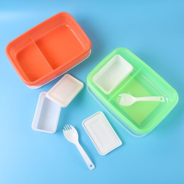 Kids Cartoon Printed Lunch Box Mix Design (1 Set) - Image 4