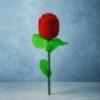 Artificial Rose Flower Shaped Jewelry Ring Box (1 Pc)