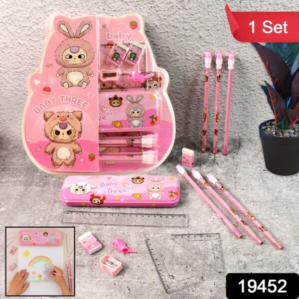 Cartoon Stationery Gift Set for Kids (14 Pc) - Image 2