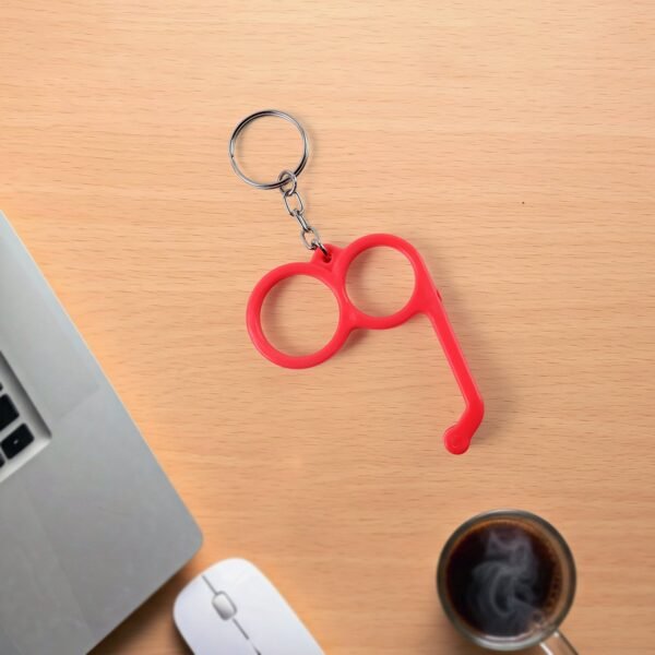 2-in-1 Plastic Dual-Finger Mobile Stand cum Keyring  (1 Pc, Mixed Color) - Image 6