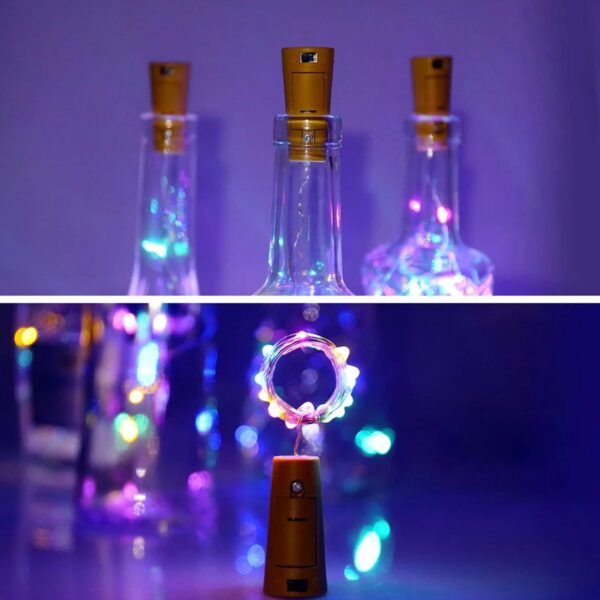 Cork-Shaped LED Bottle String Fairy Lights (1 Pc) - Image 3