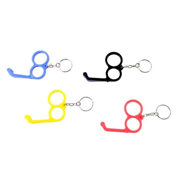 2-in-1 Plastic Dual-Finger Mobile Stand cum Keyring  (1 Pc, Mixed Color) - Image 5