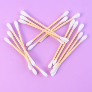 Eco-Friendly Wooden Cotton Ear Buds (1 pkt / 100 Pcs Approx)