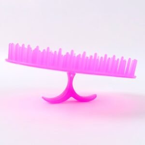 Ergonomic Plastic Scalp Massager Shampoo Brush (1 Pc)