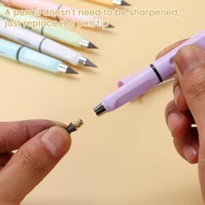 2In1 Everlasting Pencil Replaceable Head With Eraser (2 Pc / Mix Color)