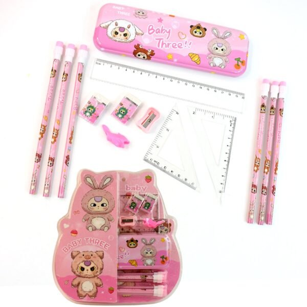 Cartoon Stationery Gift Set for Kids (14 Pc) - Image 5