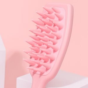 Multipurpose Silicone Scalp Massager Shampoo Brush (1 Pc)