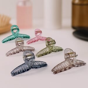 Hair Clutcher Clips (Mix Design, Multicolor / 12 Pc)