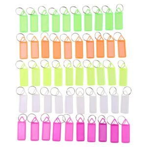 Yashu Multicolor Keychain Label Tags For Office, Home, Storage Use (50 Pcs Set)